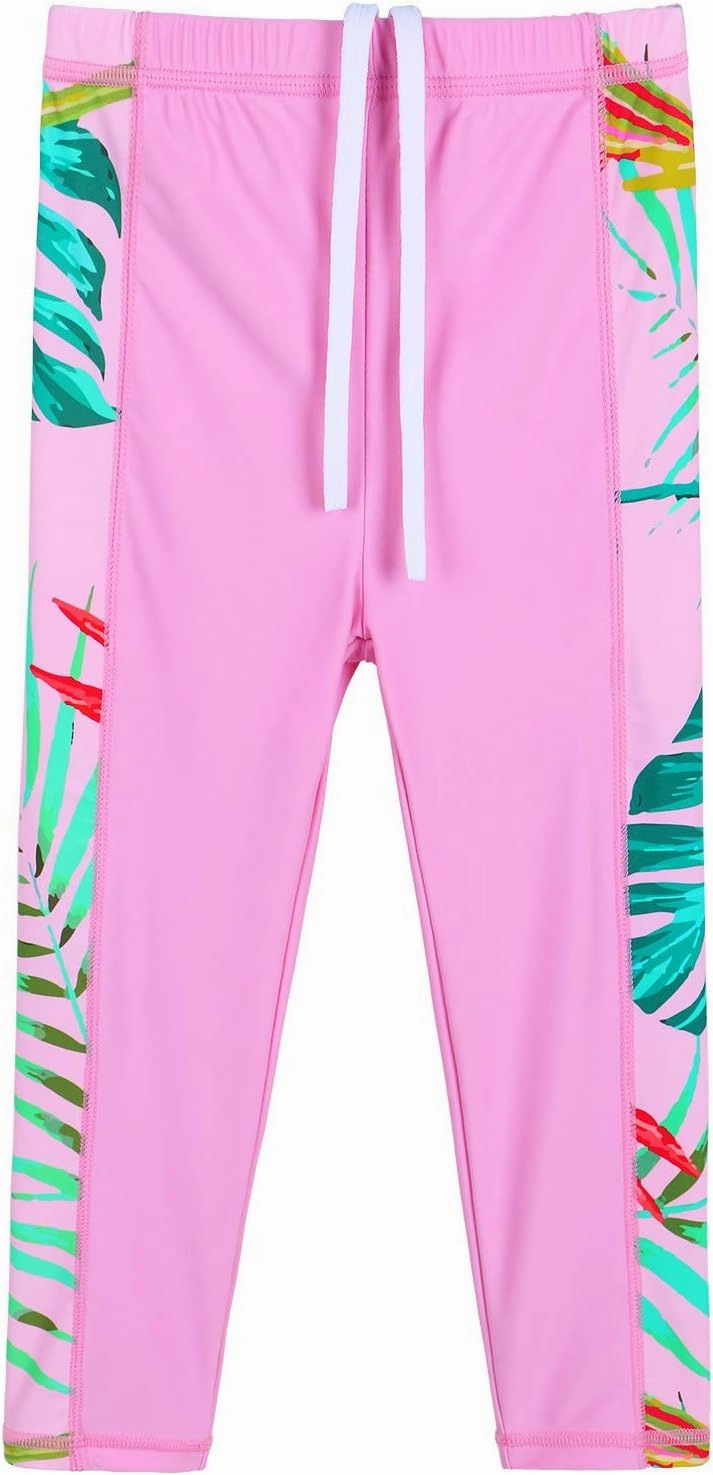 Girls Two Piece Swimsuit Long Sleeve Floral Bathing Suit UPF 50  Summer Beach Swimwear
