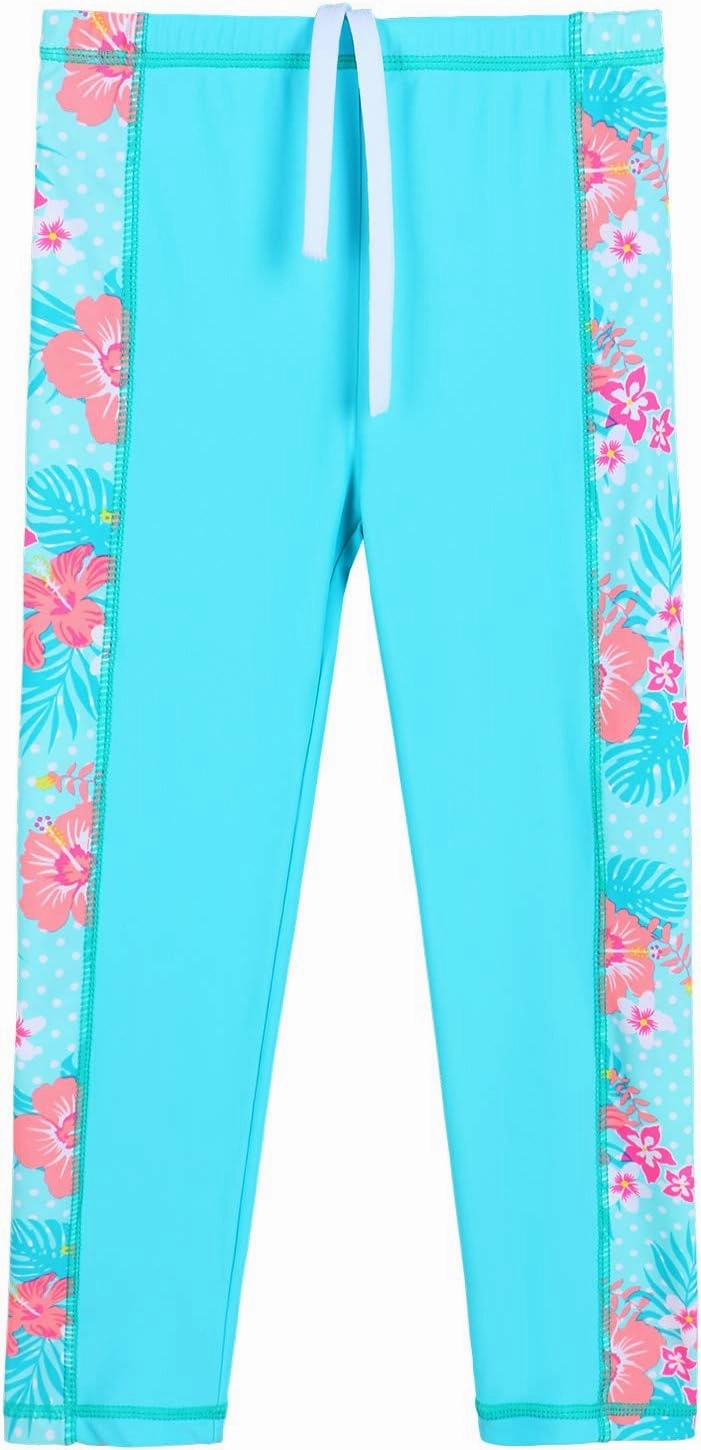 Girls Two Piece Swimsuit Long Sleeve Floral Bathing Suit UPF 50  Summer Beach Swimwear
