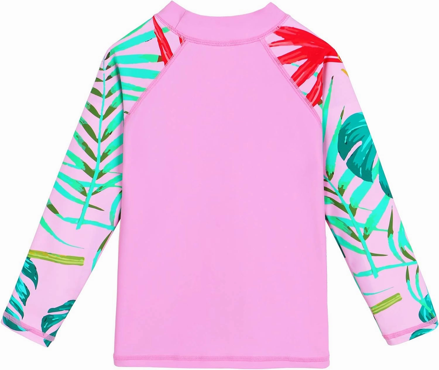 Girls Two Piece Swimsuit Long Sleeve Floral Bathing Suit UPF 50  Summer Beach Swimwear