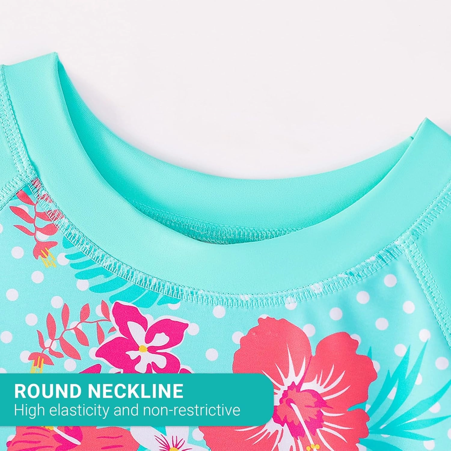 Girls Two Piece Swimsuits Bathing Suits for Little Girl Rash Guard Short Sleeve Beach Swimwear Set for Kid 4-12 Years