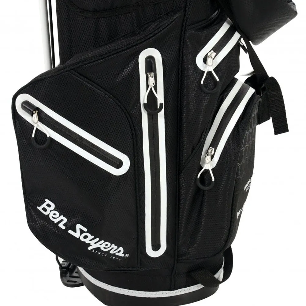 Ben Sayers Hydra Pro Waterproof Stand Bag - Black/Grey, Golf meme gifts, Golf grip tape