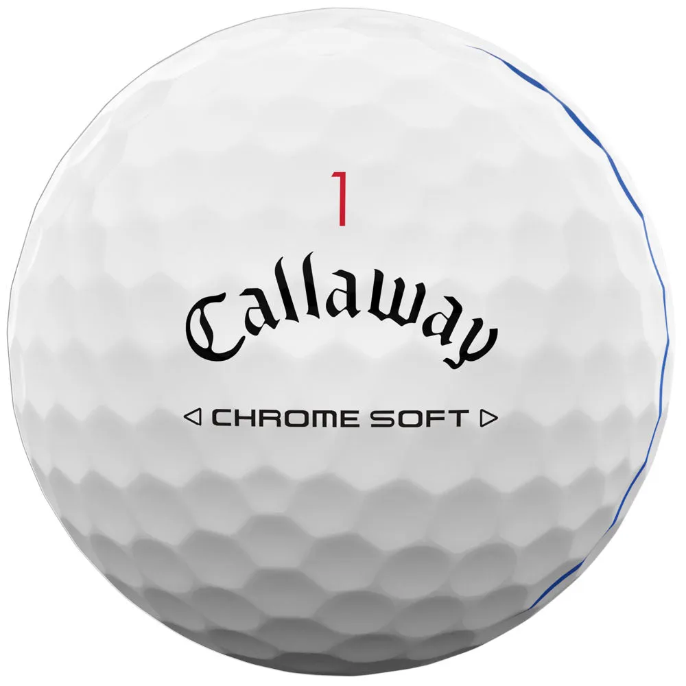 Callaway Chrome Soft Triple Track Golf Balls - White - 12 Pack, Golf practice net, Golf grip tape, Lightweight golf shoes