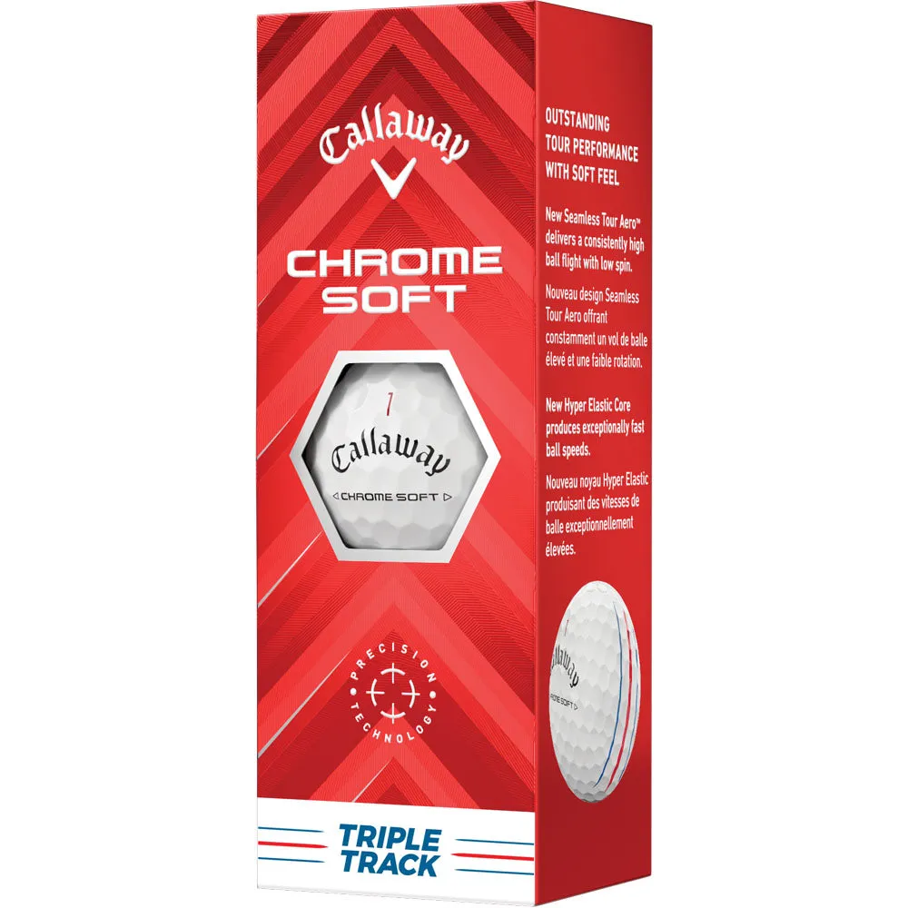 Callaway Chrome Soft Triple Track Golf Balls - White - 12 Pack, Golf putter for beginners, Adjustable golf driver