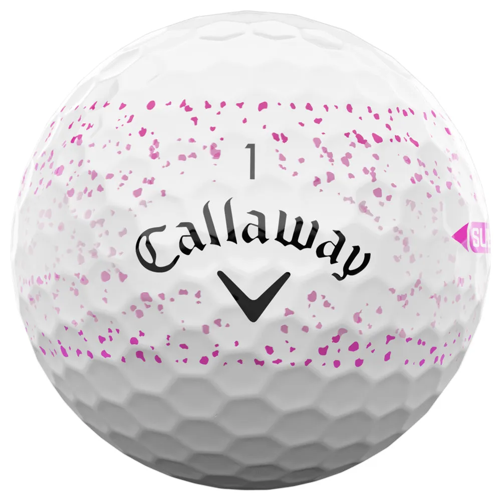 Callaway Supersoft Golf Balls - Pink Splatter - 12 Pack, Used golf clubs near me, Airline approved golf bag, Golf chipping net