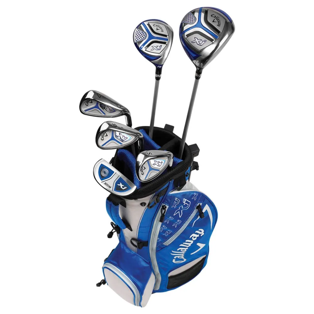 Callaway XJ-2 7-Piece Junior Package Set - Blue - (47-53"), Cadet size golf gloves