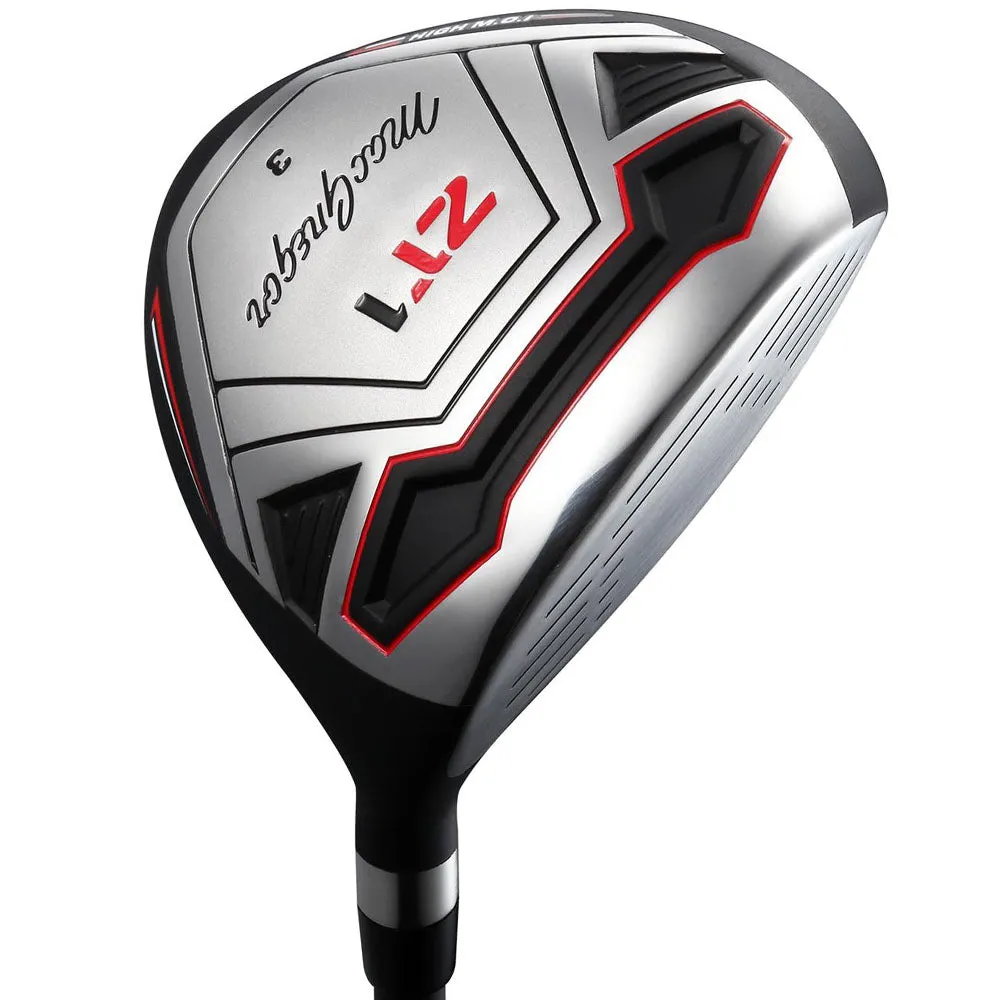 MacGregor ZT1 13-Piece Cart Bag Package Set - Steel, Soft feel golf balls