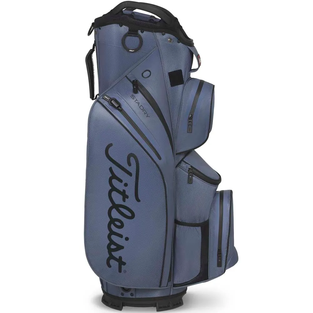 Titleist Cart 14 StaDry Waterproof Cart Bag - Washed Indigo, Graphite golf shafts