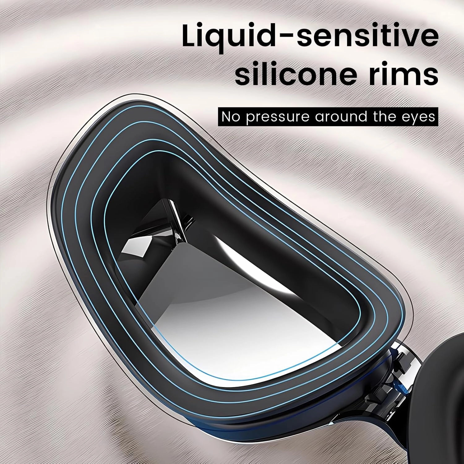 Graynoma Swim Goggles & Swim Cap Set, High Stretch Silicone Swim Cap and Anti-Fog Swimming Goggles for Adult Men Women