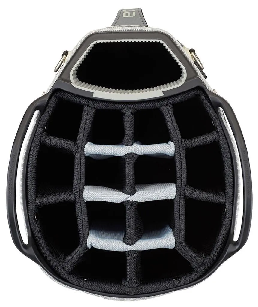 Big Max Aqua Tour 3 Waterproof Cart Bag - Steel/Blue Black/Orange, Golf cart cup holder, Spikeless golf shoes, Golf alignment sticks