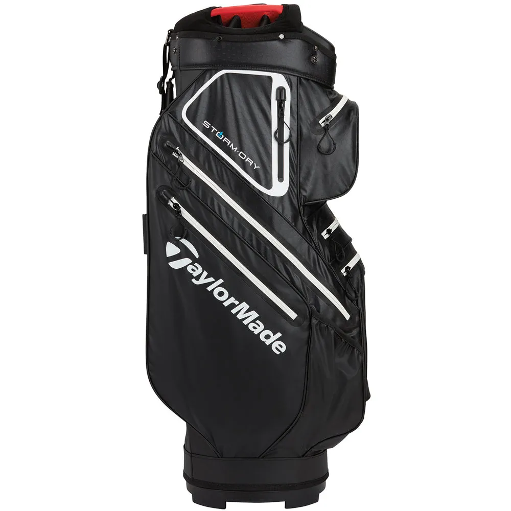 TaylorMade StormDry Cart Bag - Black/White/Red, Eco-friendly golf tees, Senior golf clubs