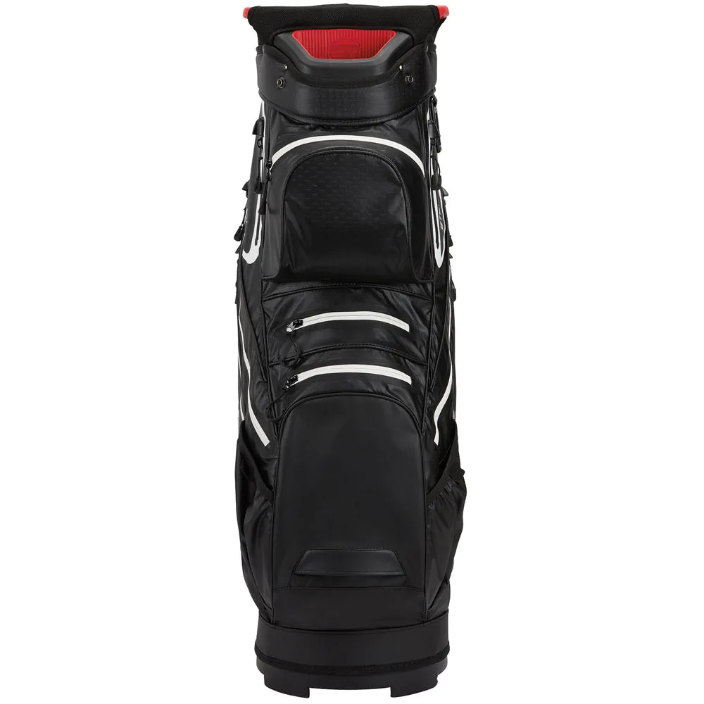 TaylorMade StormDry Cart Bag - Black/White/Red, Golf travel case