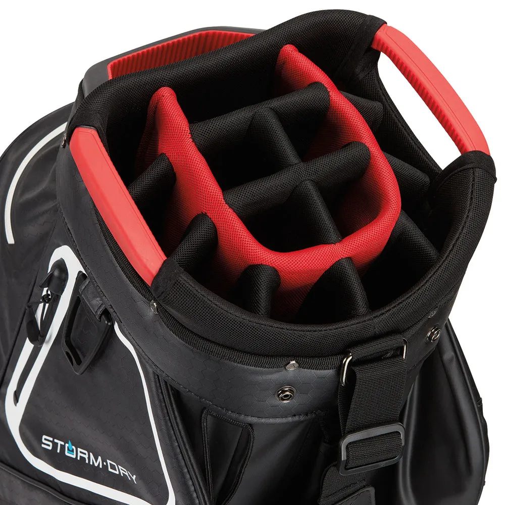 TaylorMade StormDry Cart Bag - Black/White/Red, Golf club grips, Eco-friendly golf tees