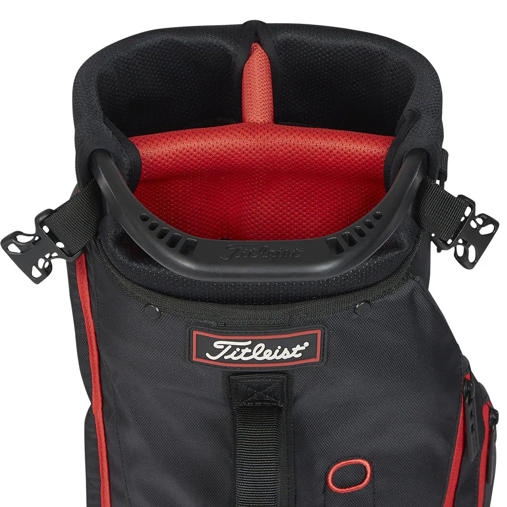 Titleist Premium Carry Bag - Black/Black/Red, Golf club grips, Golf GPS watch, Yellow golf balls