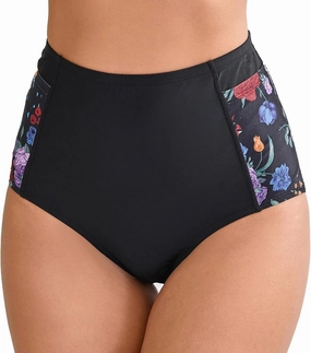 Halcurt Women's Cross High Waisted Bikini Bottoms Full Coverage Swimsuit Bottoms