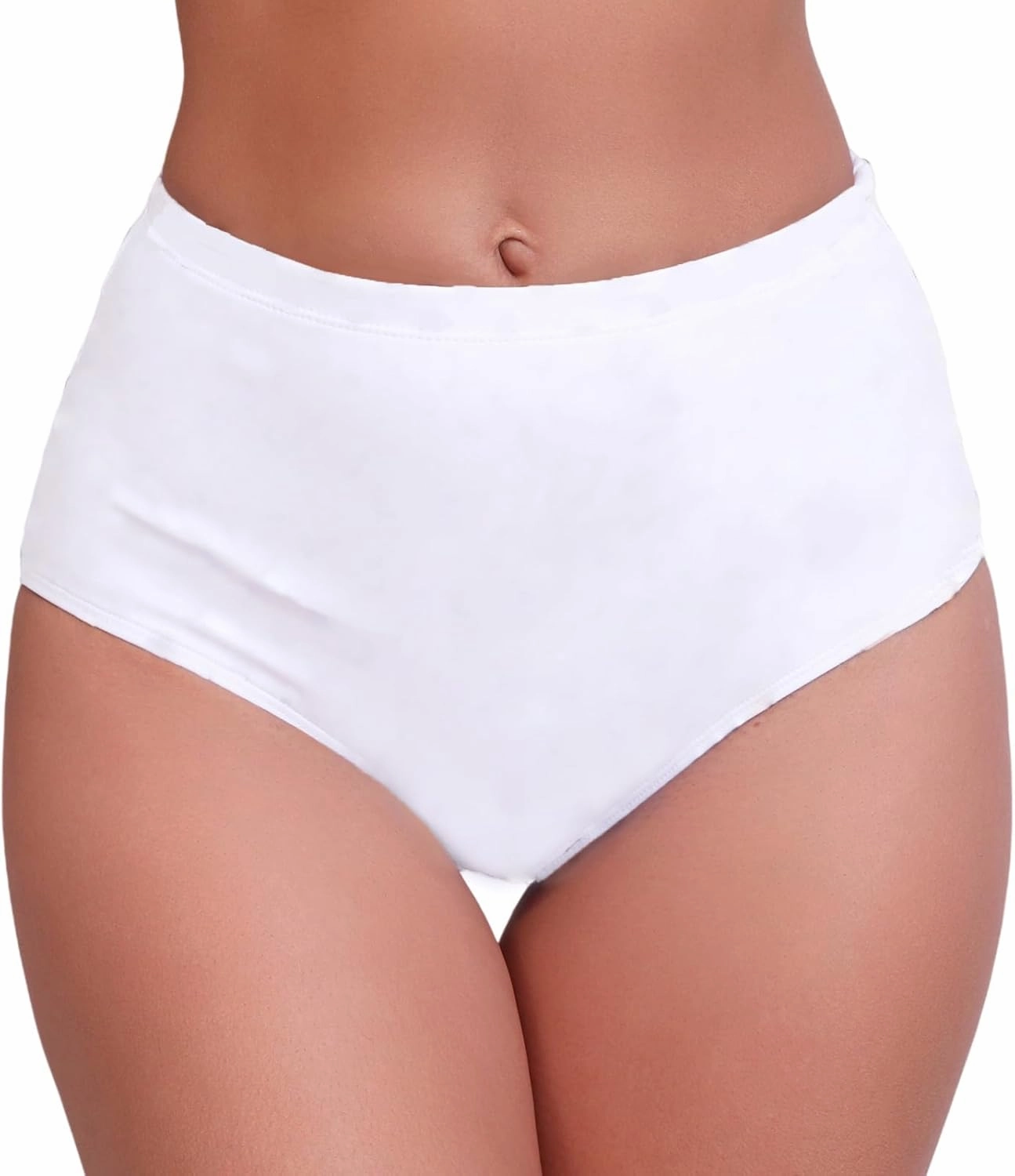 Halcurt Women's High Waisted Swim Bottoms Swimsuit Full Coverage Bikini Bottoms