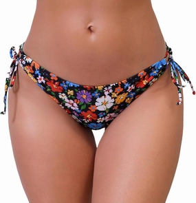Halcurt Women's Low Rise Adjustable Side Tie Bikini Bottoms Full Coverage Swimsuit Bottoms
