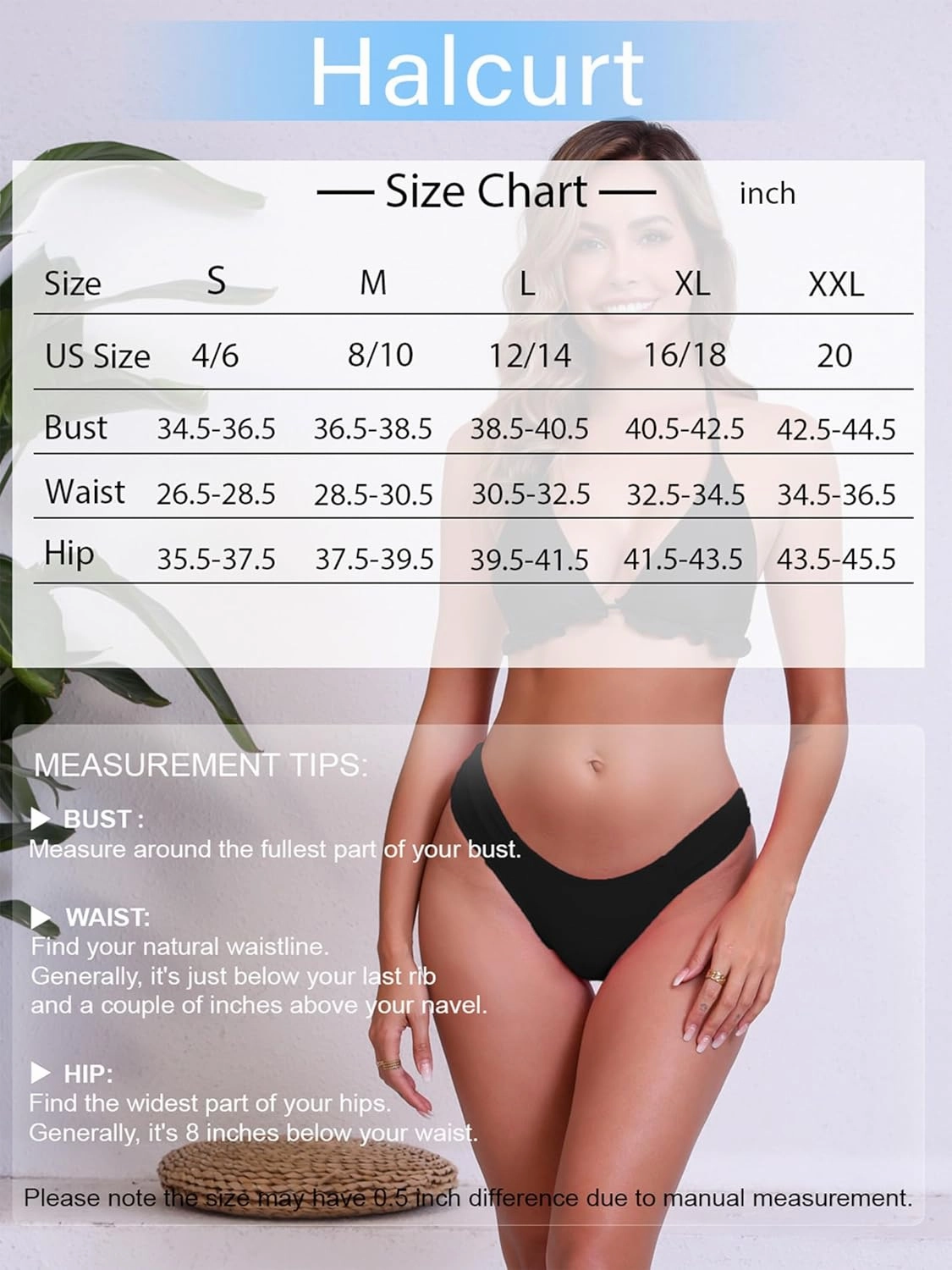 Halcurt Women's Low Waisted Bikini Bottoms Ruched Side Swimsuit Bottoms Swim Briefs