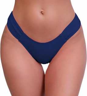 Halcurt Women's Low Waisted Bikini Bottoms Ruched Side Swimsuit Bottoms Swim Briefs
