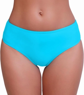Halcurt Women's Mid Waisted Bikini Swimsuit Bottoms Full Coverage Swim Bottoms