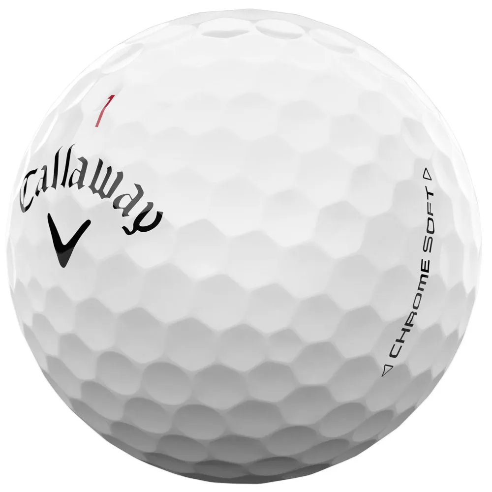 Callaway Chrome Soft Golf Balls - White - 12 Pack, Smart golf balls