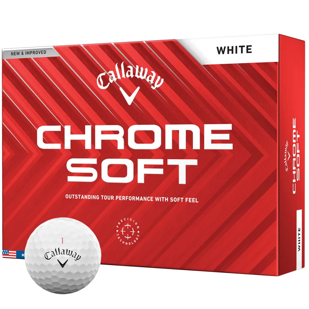 Handpicked for You Callaway Chrome Soft Golf Balls - White - 12 Pack This Just In, Spikeless golf shoes