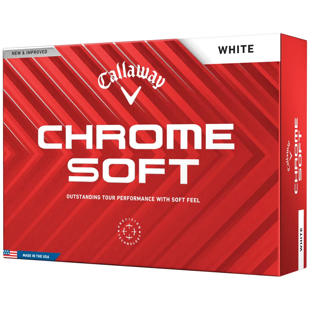 Callaway Chrome Soft Golf Balls - White - 12 Pack, Golf push cart