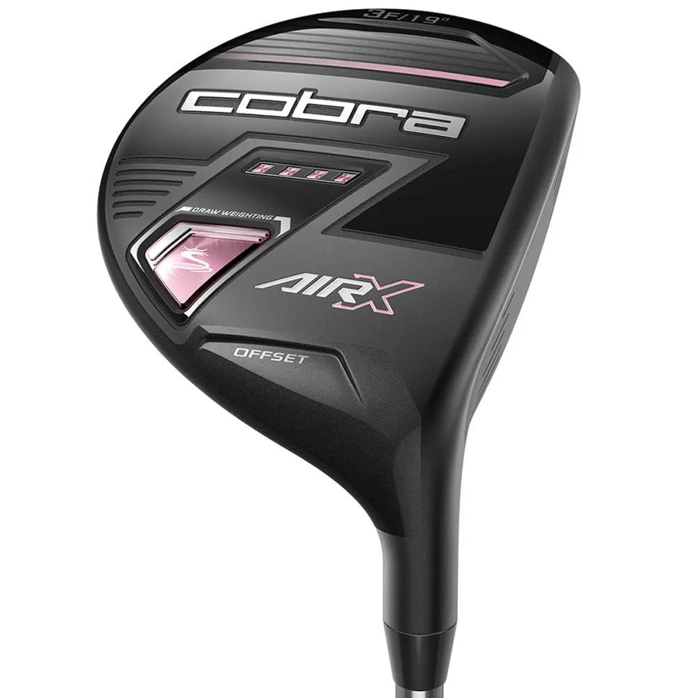 Cobra Air-X Ladies Fairway Wood (x2) Clubset, Golf grip tape, Golf chipping net, Golf gloves for men