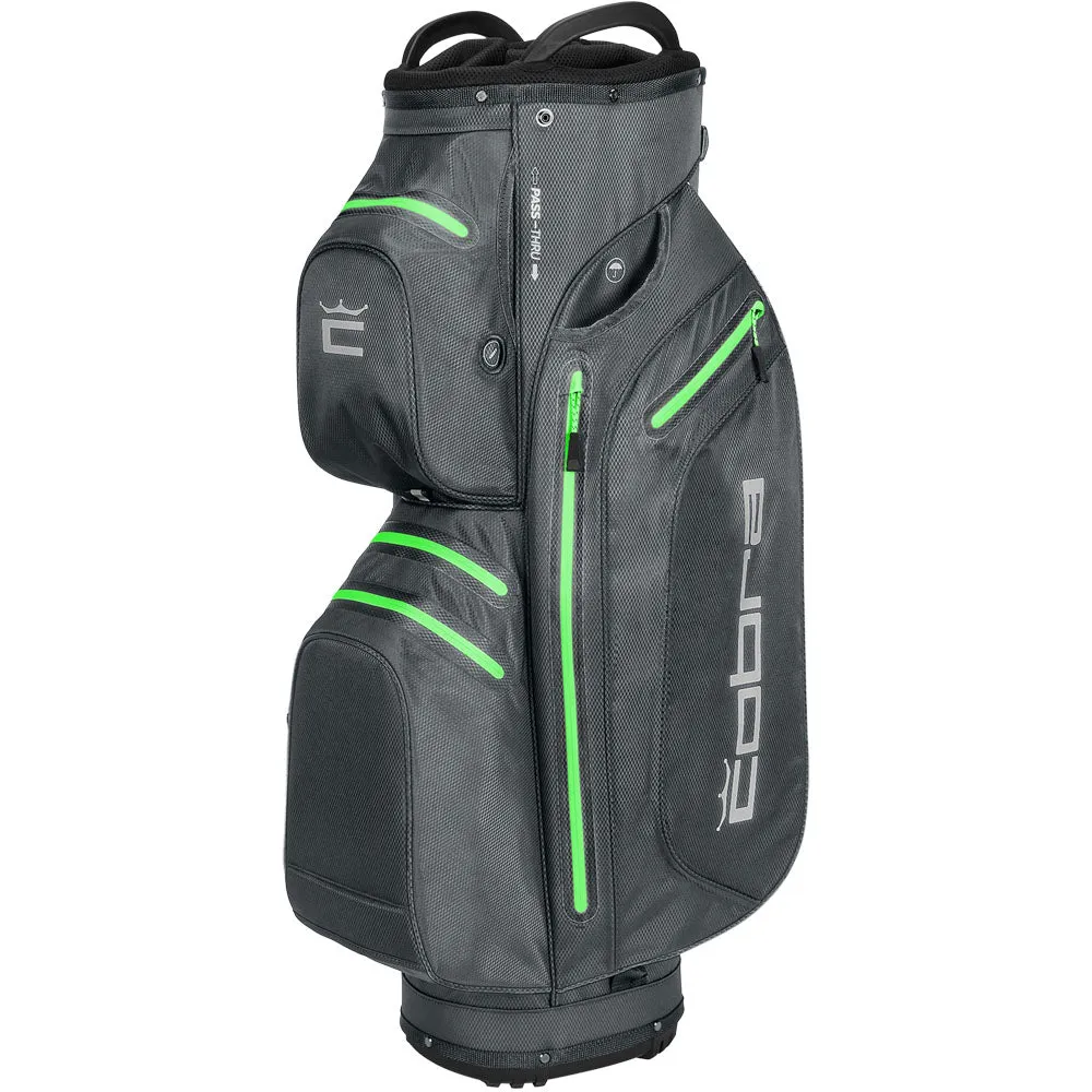 Cobra Ultradry Pro Waterproof Cart Bag - Quiet Shade/Green Gecko, FootJoy golf shoes, Backyard golf setup, Titleist Pro V1 golf balls