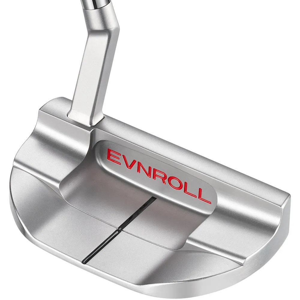 Evnroll EV8 Satin Short Slant Tour Mallet Putter - 340g, MOI golf club technology, Titleist Pro V1 golf balls, Cobra AeroJet driver