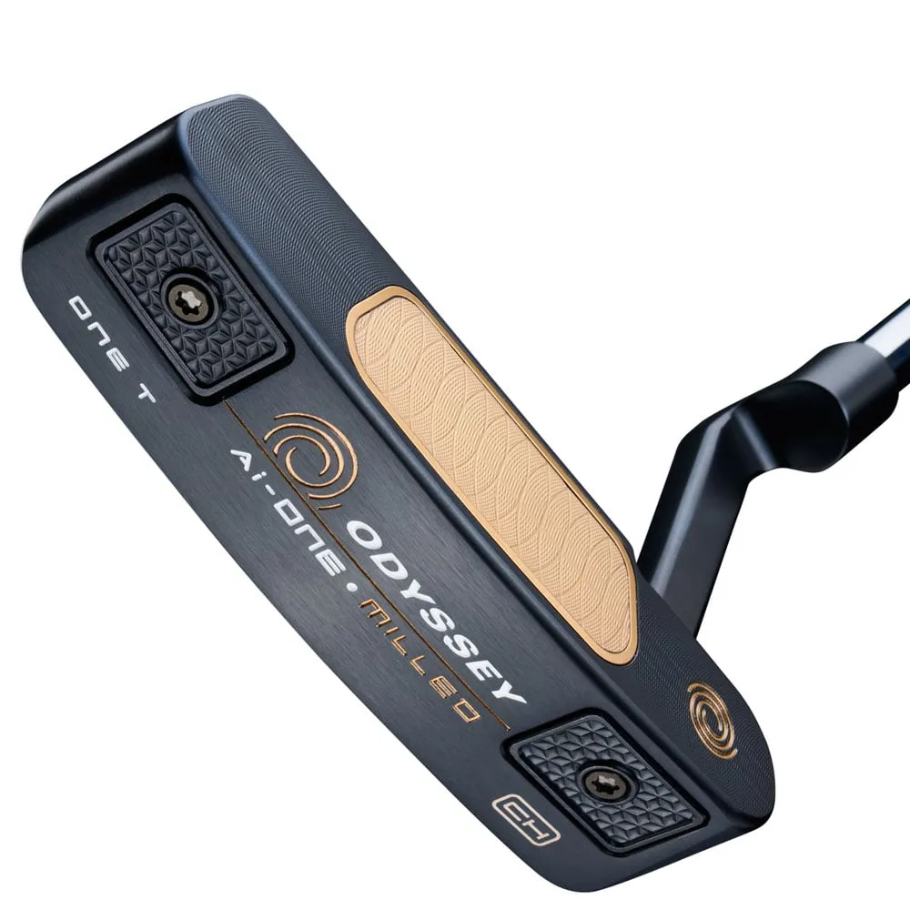 Odyssey Ai-One Milled Putter - One T CH, Golf rain gloves, Personalized golf balls, Custom golf head covers