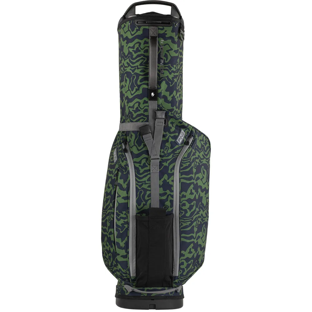 Ping Moonlander 244 Stand Bag - Navy/Green, Golf cart bag with 14 dividers, Waterproof golf shoes, Biodegradable golf balls