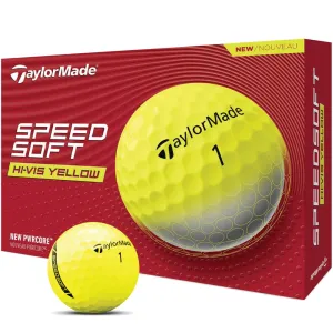 Handpicked for You TaylorMade Speedsoft Golf Balls - Hi-Vis Yellow - 12 Pack Must Try, Affordable golf clubs