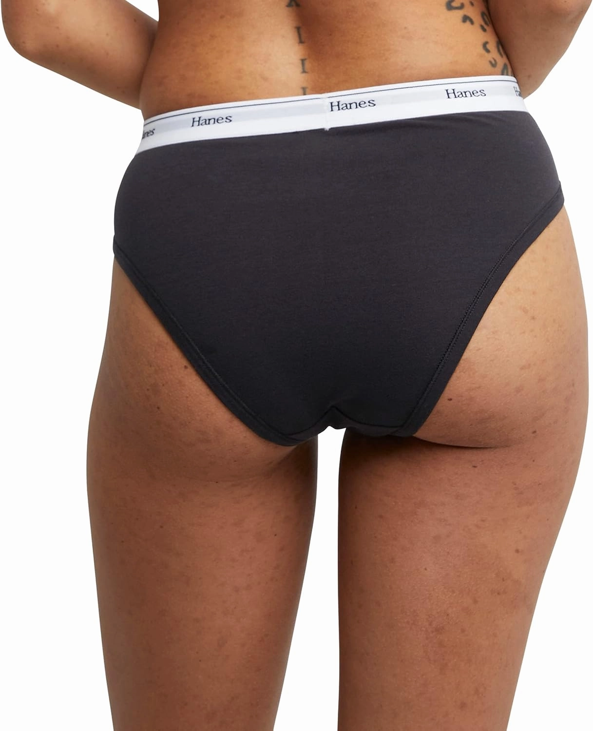 Hanes Women's Originals Hi-Leg Panties, Breathable Stretch Cotton Underwear, Assorted, 6-Pack
