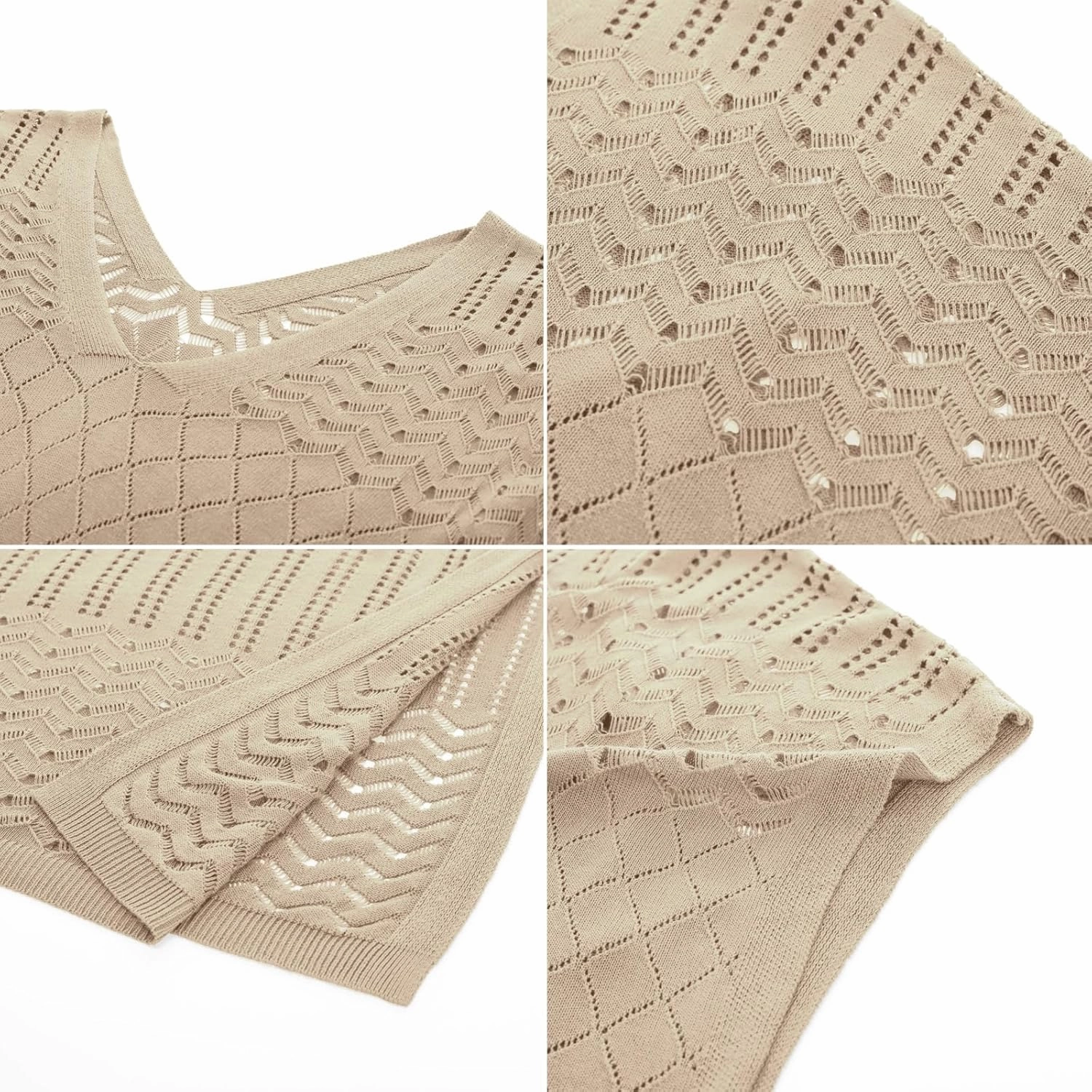 Hanna Nikole Plus Size Swimsuit Cover Up Women Split Hem Crochet Coverups Swimwear Cool Pullover Bathing Suit Cover Up Beach