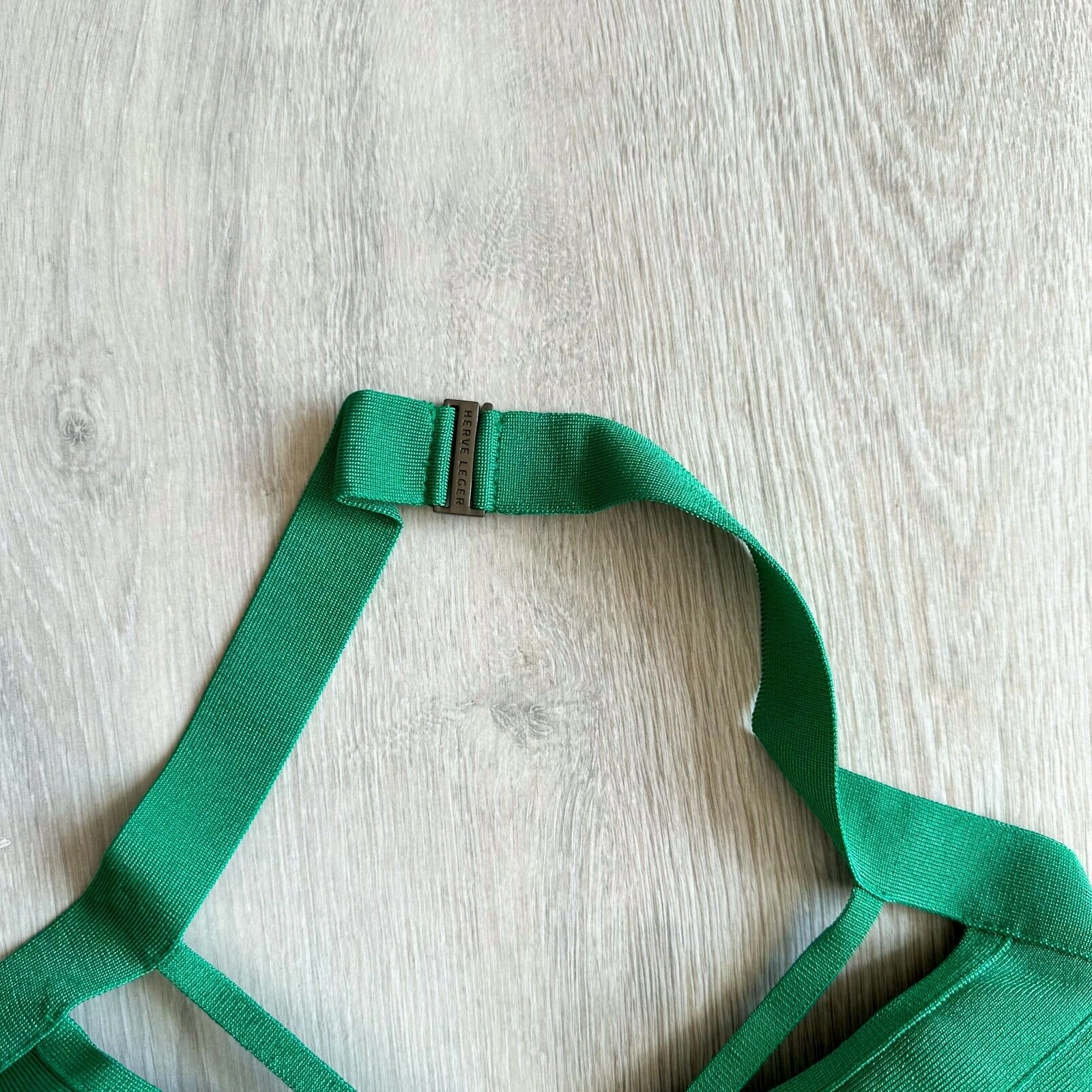 HERVE LEGER Emmalie Green Bandage Halterneck Club Party Swimsuit