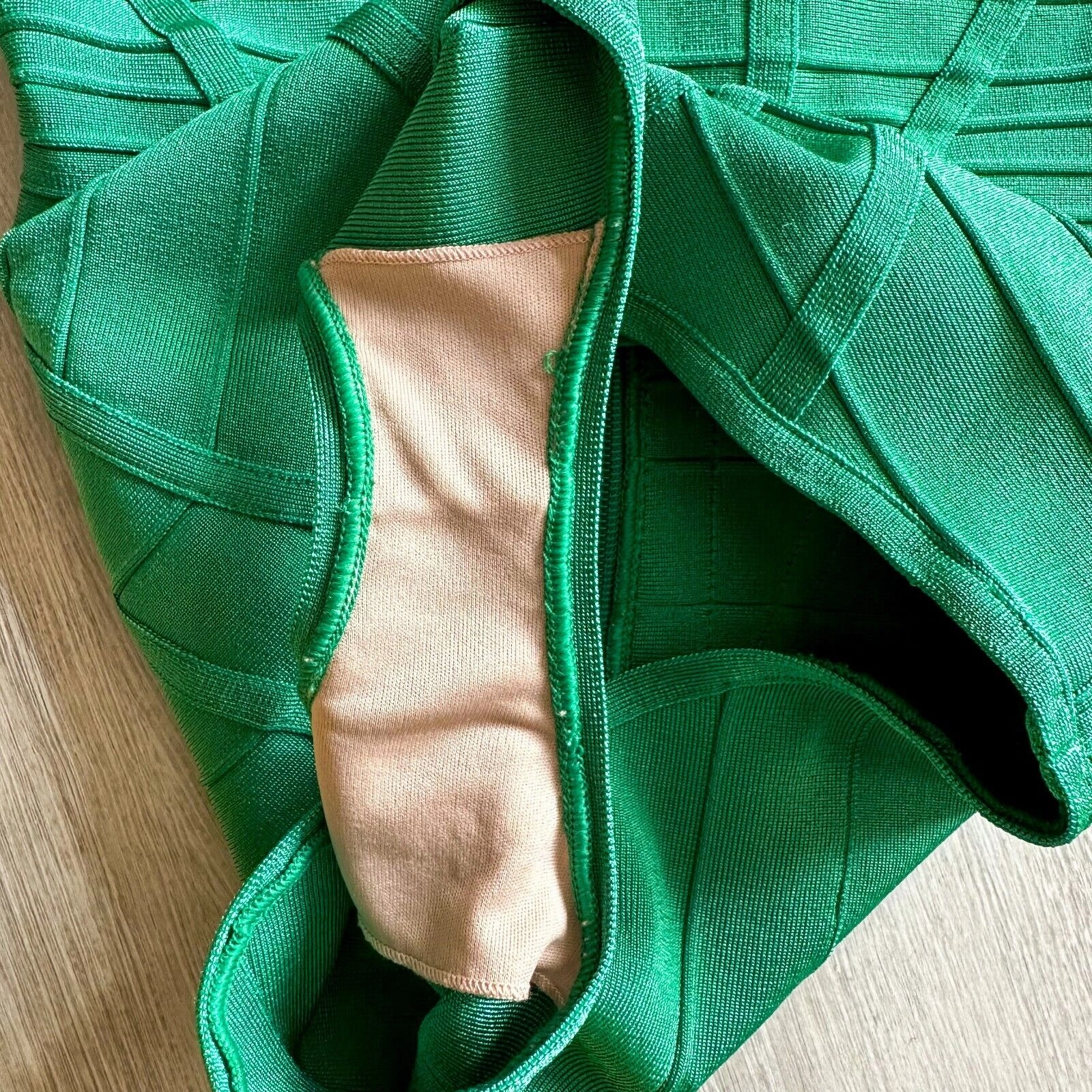 HERVE LEGER Emmalie Green Bandage Halterneck Club Party Swimsuit
