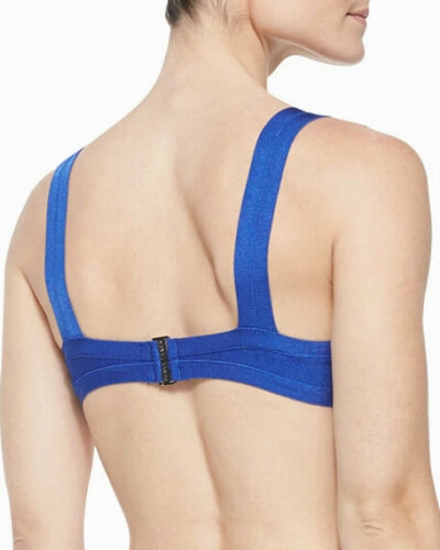 HERVE LEGER Milou Sapphire Blue Bandage Bikini Top