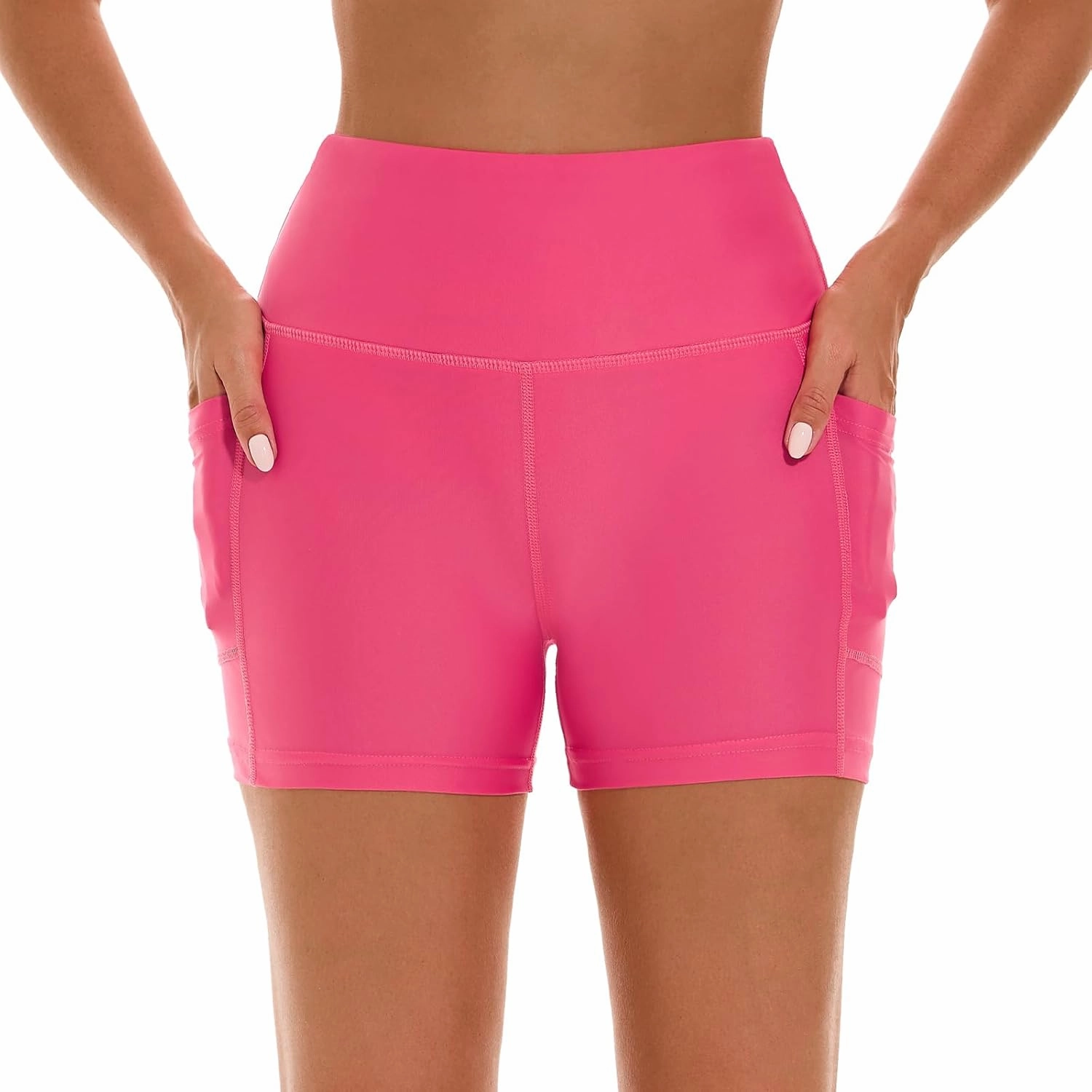 HODOSPORTS Women's 3''/5''/7''/9'' Swim Shorts UPF 50  High Waisted Board Shorts with Pockets Liner Quick Dry Swimsuit Bottom