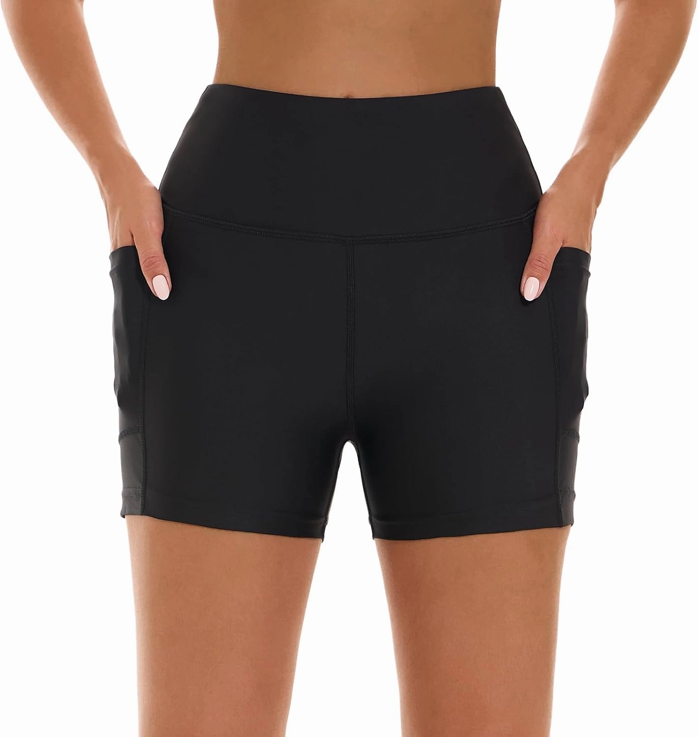 HODOSPORTS Women's 3''/5''/7''/9'' Swim Shorts UPF 50  High Waisted Board Shorts with Pockets Liner Quick Dry Swimsuit Bottom