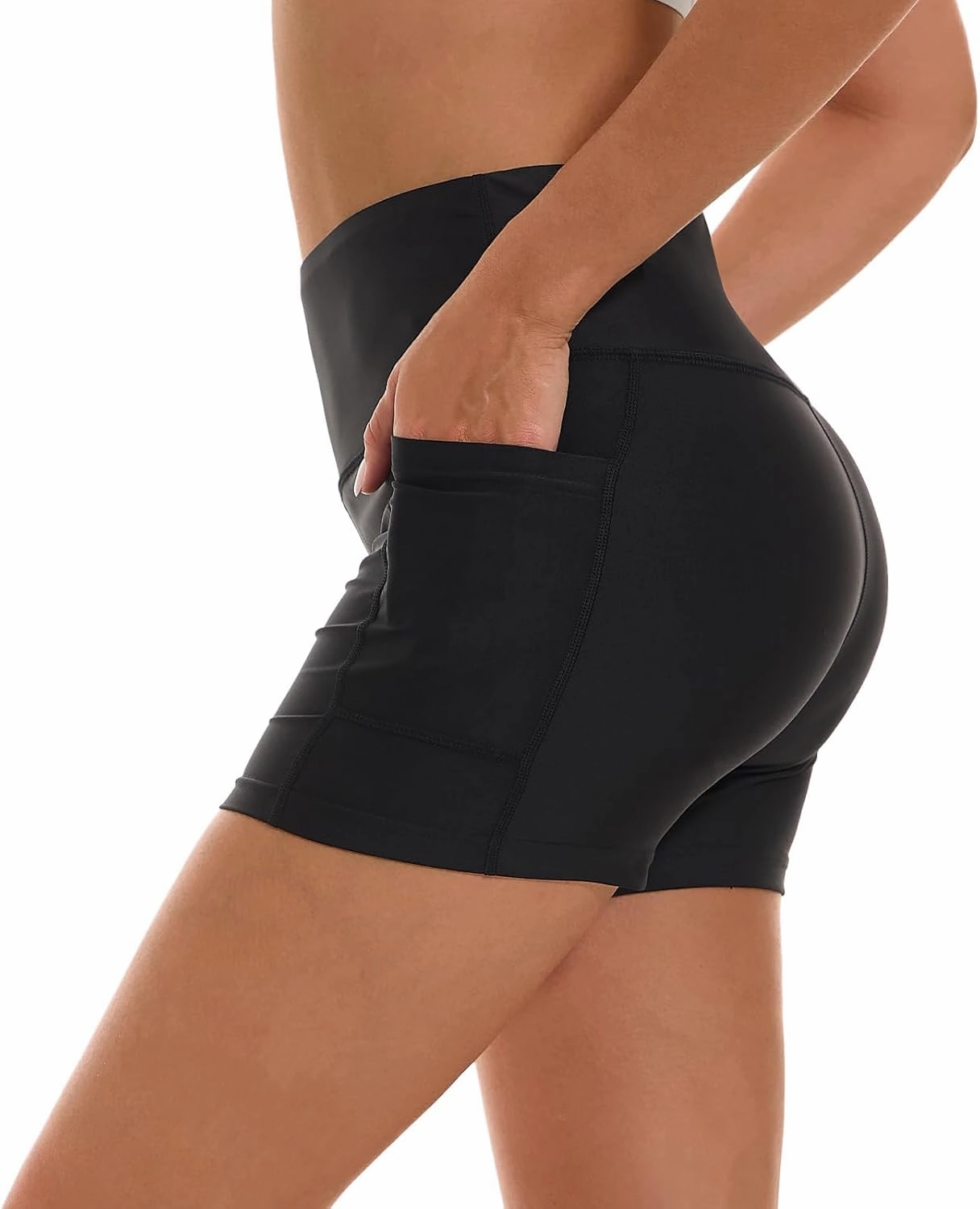 HODOSPORTS Women's 3''/5''/7''/9'' Swim Shorts UPF 50  High Waisted Board Shorts with Pockets Liner Quick Dry Swimsuit Bottom