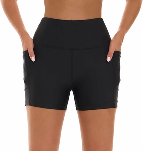 HODOSPORTS Women's 3''/5''/7''/9'' Swim Shorts UPF 50  High Waisted Board Shorts with Pockets Liner Quick Dry Swimsuit Bottom