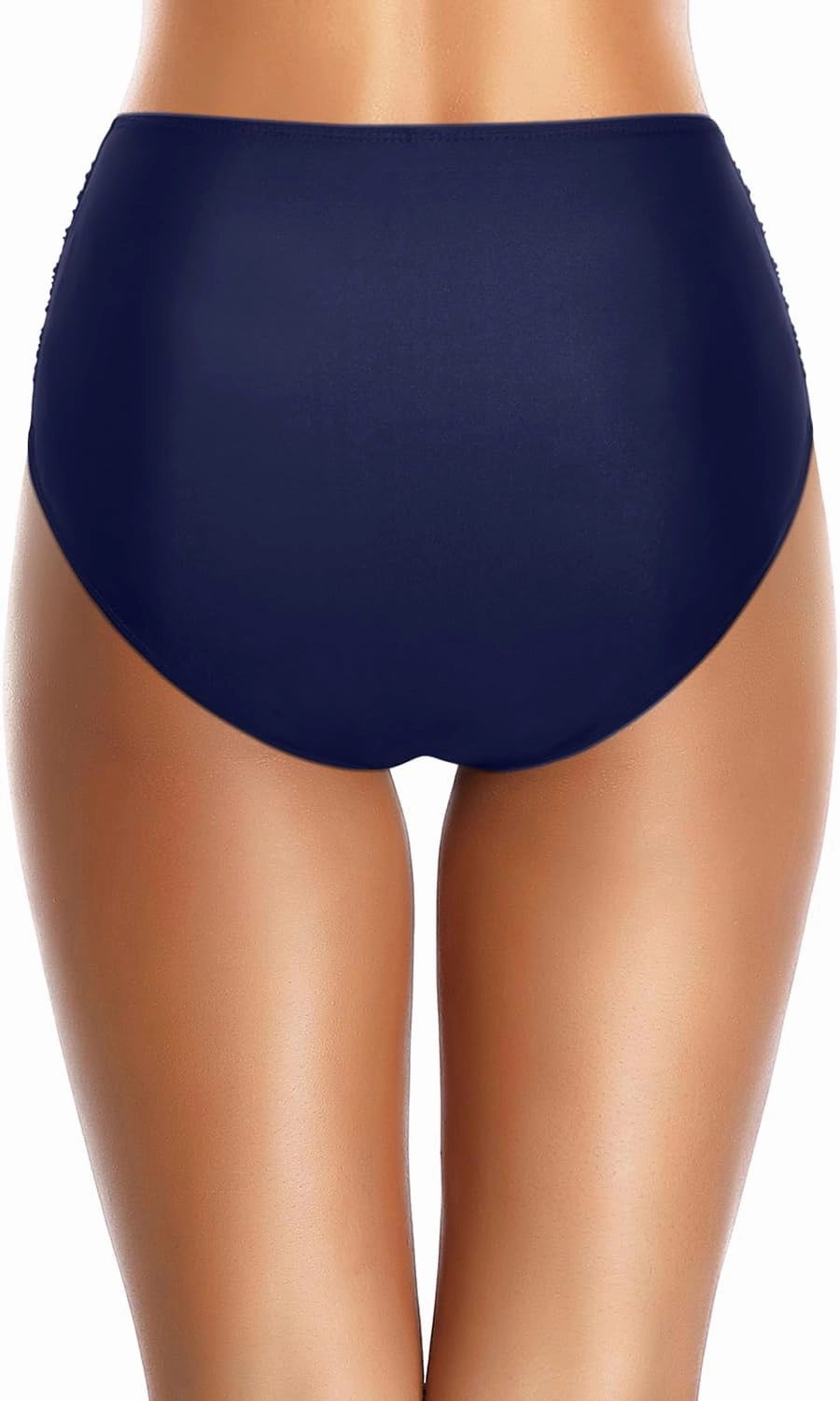 Holipick Bathing Suit Bottoms for Women - High Waisted Bikini Bottoms Ruched Tummy Control Swimsuit Bottom