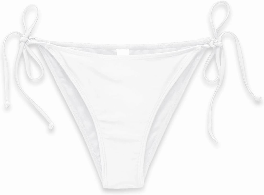 Holipick Bikini Bottoms for Women String Bathing Suit Bottom with Moderate Coverage Low Waist Swim Bottom