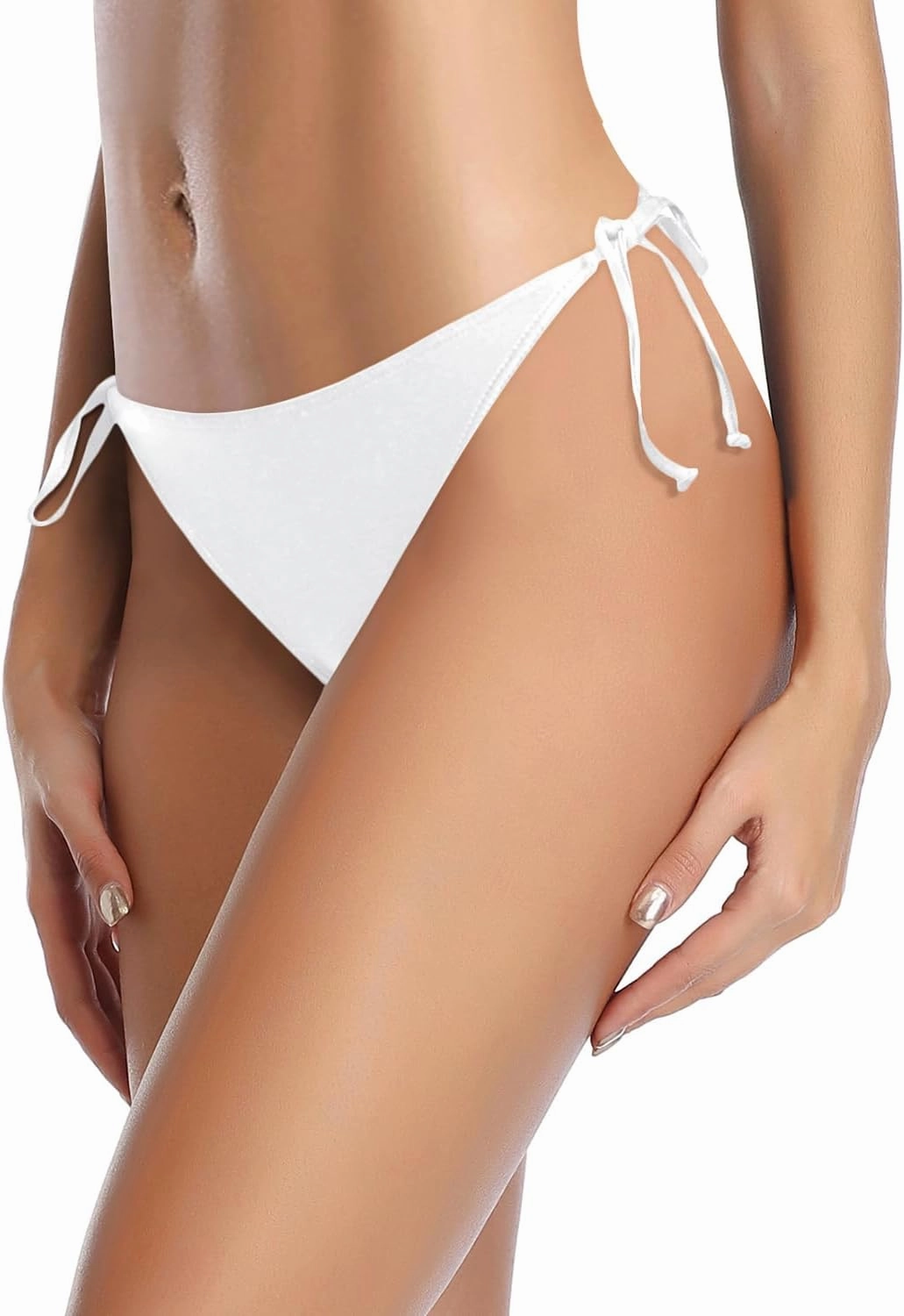 Holipick Bikini Bottoms for Women String Bathing Suit Bottom with Moderate Coverage Low Waist Swim Bottom