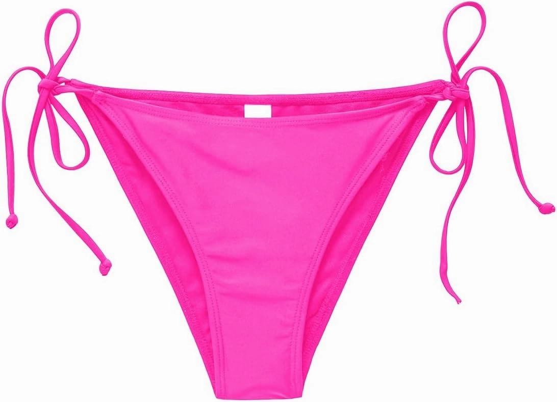 Holipick Bikini Bottoms for Women String Bathing Suit Bottom with Moderate Coverage Low Waist Swim Bottom