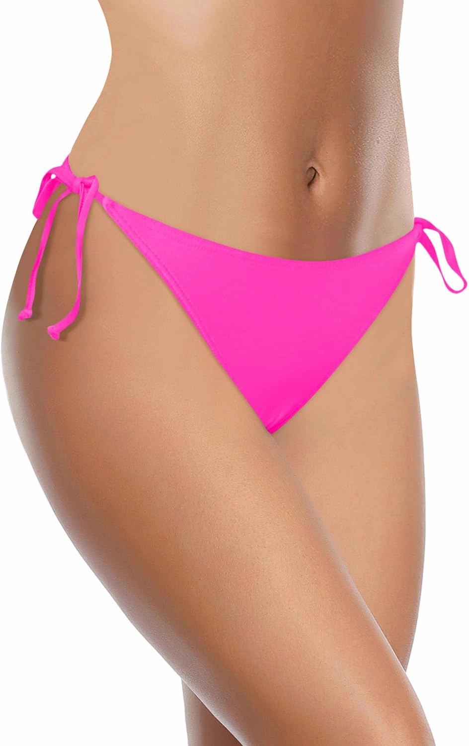 Holipick Bikini Bottoms for Women String Bathing Suit Bottom with Moderate Coverage Low Waist Swim Bottom