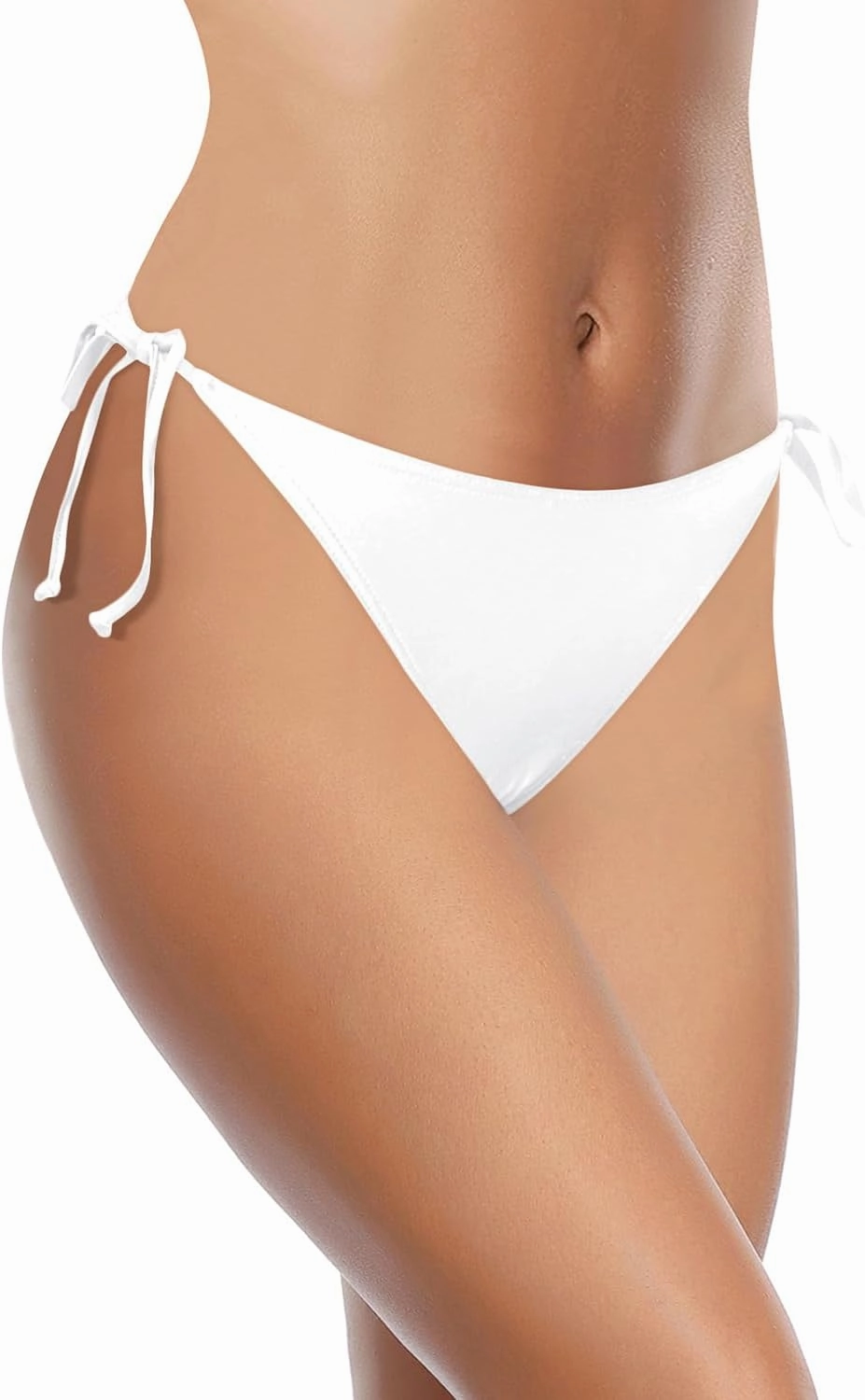 Holipick Bikini Bottoms for Women String Bathing Suit Bottom with Moderate Coverage Low Waist Swim Bottom