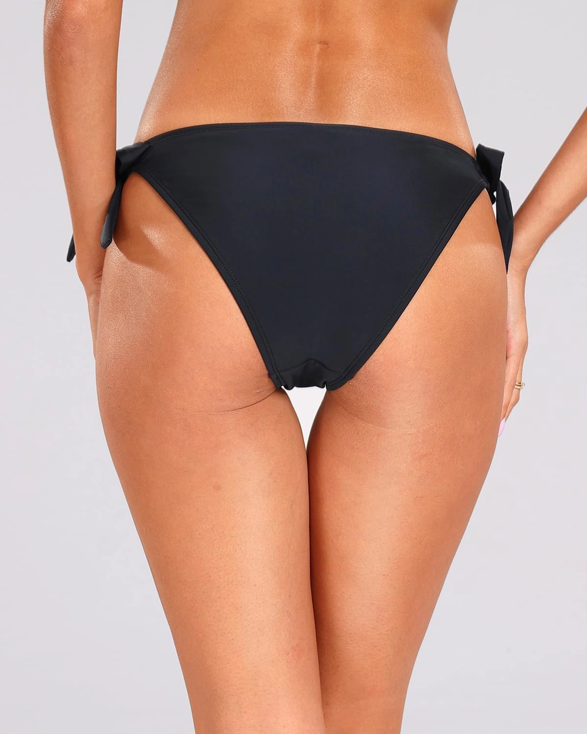 Holipick Bikini Bottoms for Women String Swim Bottom Adjustable Side Tie Bikini Bottom Low Rise Swimsuit Bottom