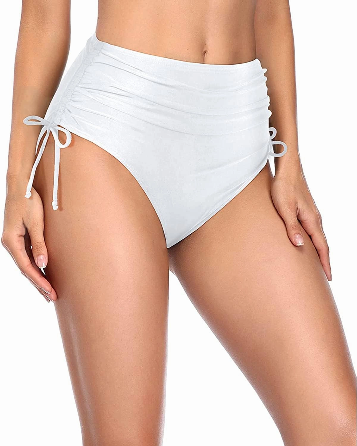 Holipick Swimsuit Bottoms for Women - High Waisted Bikini Bottoms Tie Side Tummy Control Bathing Suit Bottom