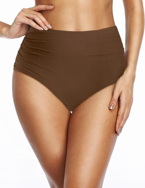 Holipick Women High Waisted Bikini Bottom Full Coverage Bikini Bottom Tummy Control Swim Bottom